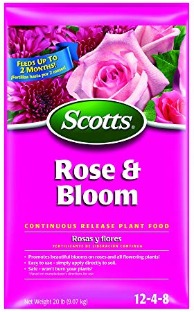 Scotts 1029501 Rose & Bloom Continuous Release Plant Food, 20-Pound