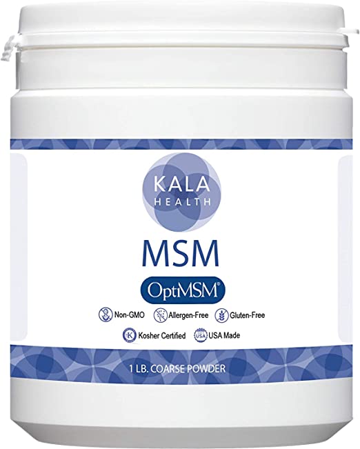 OptiMSM® Multi-Stage Distillation (Methylsulfonylmethane) MSM Powder Coarse Flakes 1 lb, Pure Natural Sulphur for Joints, Skin, Hair & Nails - NO ADDITIVES - 100% Vegan - USA Made - 1 Ingredient