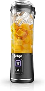 Ninja Blast Portable Blender, Cordless, 18oz. Vessel, Personal Blender For-Shakes and Smoothies, BPA Free, Leakproof-Lid and Sip Spout, USB-C Rechargeable, Dishwasher Safe, Metallic Black, BC151MB