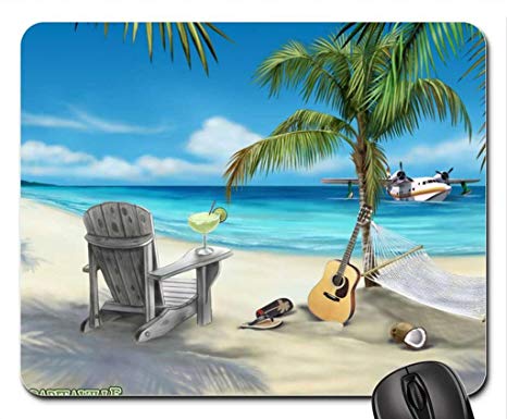 MARGARITAVILLE Mouse Pad, Mousepad (Beaches Mouse Pad) by Rock Bull
