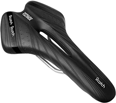 GORIX Bike Saddle Seat Comfortable Cushion with Rail Mountain Road Bicycle for Men and Women (A6-1)