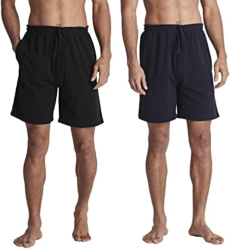 HOFISH Men's Comfy Pajama Sleeping Shorts Bottom Lounging Shorts 100% Cotton Sleepwear