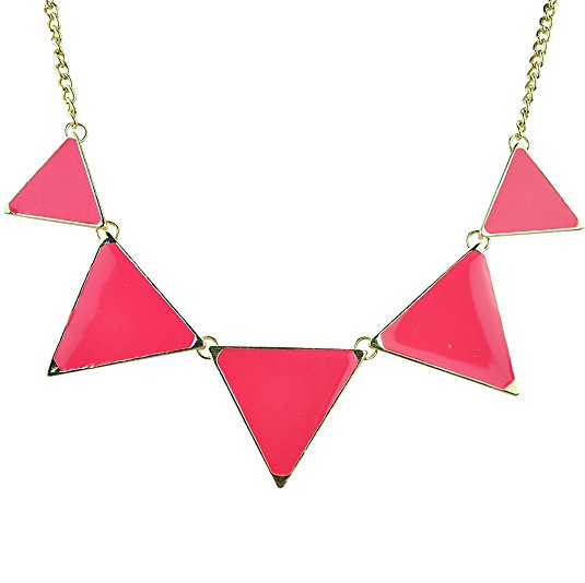 Jane Stone Fashion Triangle Necklace Bubble Bib Collar Statement Jewelry for Women