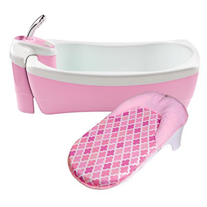 Summer Infant Lil Luxuries Whirlpool, Bubbling Spa & Shower, Pink