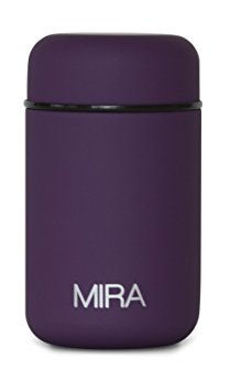 MIRA Lunch, Food Jar, Vacuum Insulated Stainless Steel Lunch Thermos, 13.5 Oz, Purple