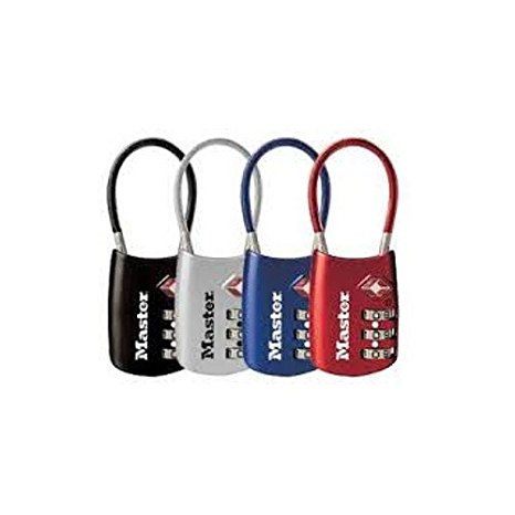 Master Lock Company 4688D 2 Pack TSA Accepted Cable Luggage Lock