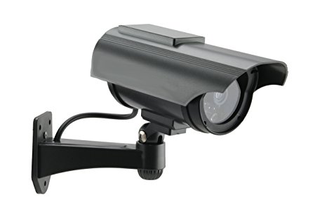 Foscam FDS2150C Solar Powered Outdoor Dummy Camera - With Red Blinking Light - Charcoal