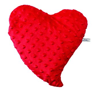 Bucky Heartwarmer, Soothing, Hot/Cold Therapy Pillow, All Natural Buckwheat Seed Filling, Extra Soft Removable Cover