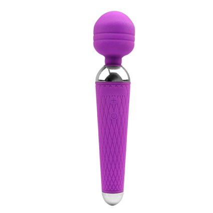 Vibrator, Oomph! Microphone Shaped 16 Speed Vibrator Waterproof USB Rechargeable Silicone G-spot Massager Av Vibe Female Masturbation Toy - Purple