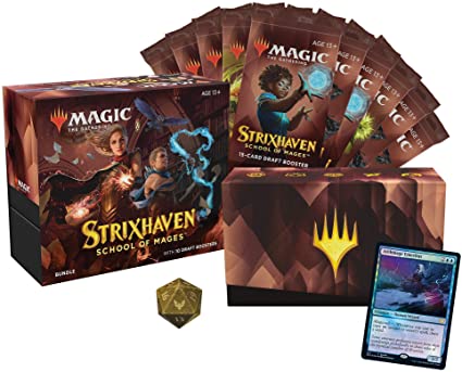 Magic The Gathering Strixhaven Bundle | 10 Draft Boosters (150 Magic Cards)   Accessories