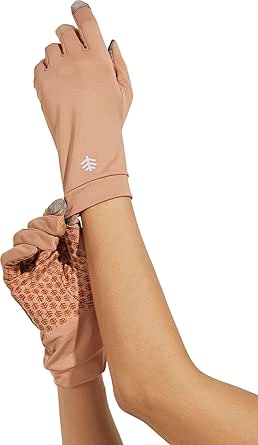 Coolibar UPF 50  Men's Women's Gannett UV Gloves - Sun Protective