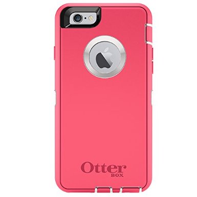 OtterBox iPhone 6 ONLY Case - Defender Series Retail Packaging - Neon Rose Whisper WhiteBlaze Pink 47 inch