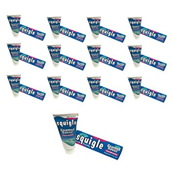 Squigle Enamel Saver Toothpaste, Peppermint, 12 Pack (4 oz. each)