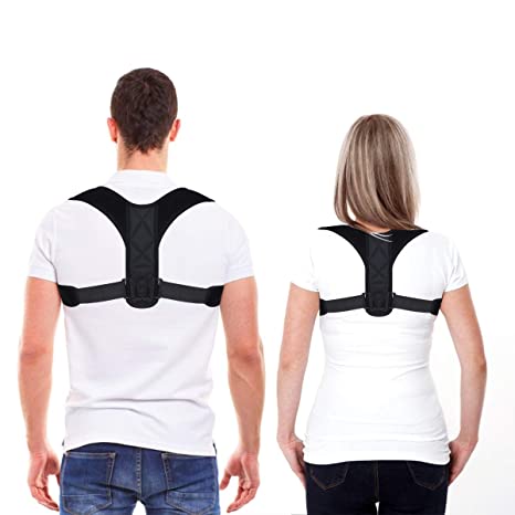 Posture Corrector for Men and Women, Upper Back Straightener Support, Adjustable and Breathable Back Brace Improves Posture and Provides Back Support,Effectively Relieves Neck, Back and Should