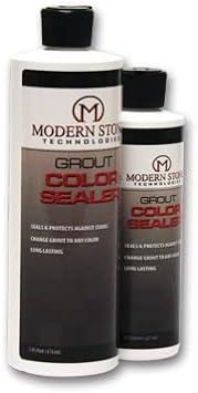 Modern Stone Grout Stain Color Seal - Custom Building Colors - 8oz (Oyster Gray #386)
