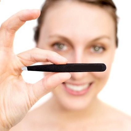 Slant Tweezers - Mabox Professional Stainless Steel Slant Tip Tweezer - The Best Precision Eyebrow Tweezers For Your Daily Beauty Routine!