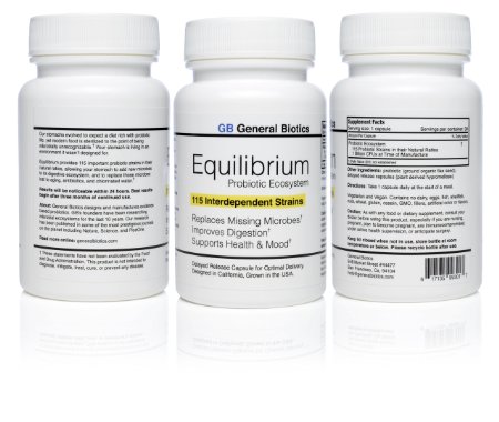 Equilibrium - 115 Strain Probiotic - Highest Strain Count in the World