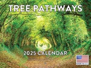 Tree Pathways Nature Calendar 2025 Scenic Trees Monthly Wall Calender 12 Month | American Made In The USA