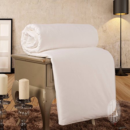 THXSILK Silk Comforter 100% Natural Silk Filled for Summer, King 102x90 inch
