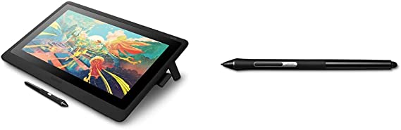 Wacom Cintiq 16 Drawing Tablet with Screen (DTK1660K0A) Bundle with Wacom Pro Pen Slim (KP301E00DZ)