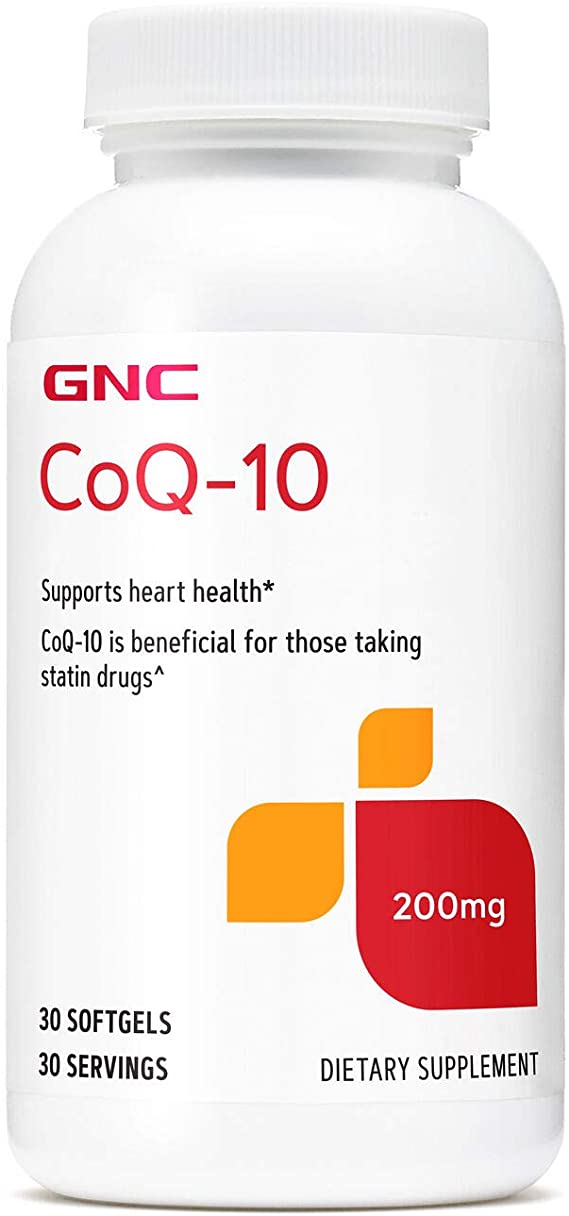 GNC CoQ-10 200mg, 30 Softgels, Supports Cardiovascular Health