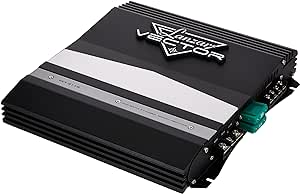 Lanzar 2-Channel High Power MOSFET Amplifier - Slim 1000 Watt Bridgeable Mono Stereo 2 Channel Car Audio Amplifier-Crossover Frequency and Bass Boost Control, RCA input,Line Output - Lanzar VCT2110