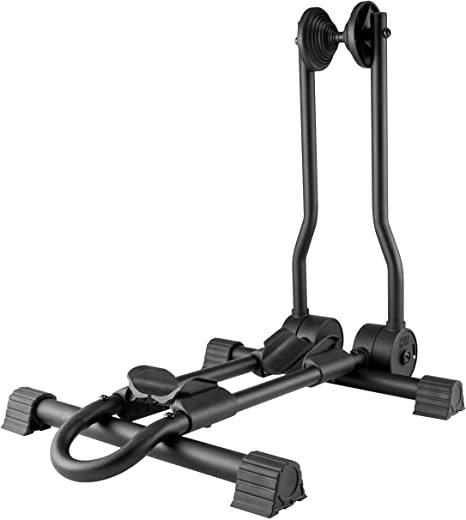 PRO BIKE TOOL Bike Stand for 1 Bicycle - Floor Parking Rack for Garage or Home - Indoor or Outdoor Storage Stands for Mountain and Road Bikes