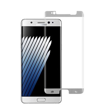 Samsung Galaxy Note 7 Screen Protector Glass TANAAB [9H Glass][Case Friendly][3D Curved Protection][Ultra HD][Anti-Bubble] for Note 7- Silver