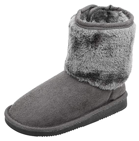 Arctic Paw Kids Toddler Boys Girls Boots Sherpa Lined Faux Fur Winter Snow Boots