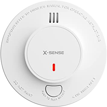 X-Sense 10-Year Battery Wireless Interconnected Smoke Detector Fire Alarm with Over 820 ft Transmission Range, SD19-W
