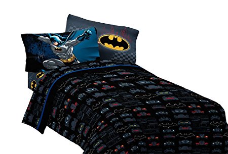 Warner Bros Batman Guardian Speed Microfiber Sheet Set, Twin