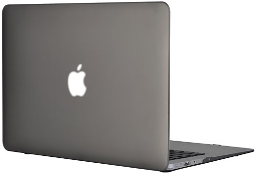 Topideal Matte Frosted Silky-Smooth Satins-Touch Hard Shell Case Cover for 13-inch MacBook Air 13.3" (Model: A1369 and A1466)-Gray
