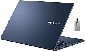 ASUS Vivobook 14" FHD Business Laptop, Intel Core i5 1235U, 16GB RAM, 1TB PCIe SSD, Iris Xe Graphics, Backlit Keyboard, Fingerprint Sensor, HD Camera, WiFi 6, Win 11 Pro, Blue, 32GB Hotface USB Card