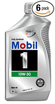 Mobil 1 94003 10W-30 Synthetic Motor Oil - 1 Quart (Pack of 6)