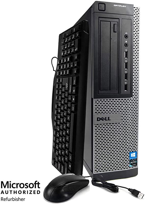 Dell Optiplex 9010 Desktop Computer PC - Intel Quad Core i5 3.2-GHz, 16GB RAM, 1 TB HDD, DVD Drive, HDMI, WiFi, Keyboard, Mouse, Windows 10 Professional (Renewed)