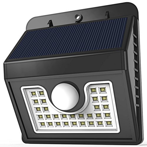 Vivii Solar lights, 30 led Bright LED Security Lighting Outdoor Motion Sensor Lighting for Garden, Patio, Fencing, and Pathway