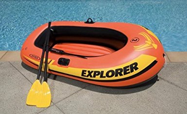 Intex 2-Person Sea Hawk Boat Set 73 In. X 37 In. 18 Ga Vinyl