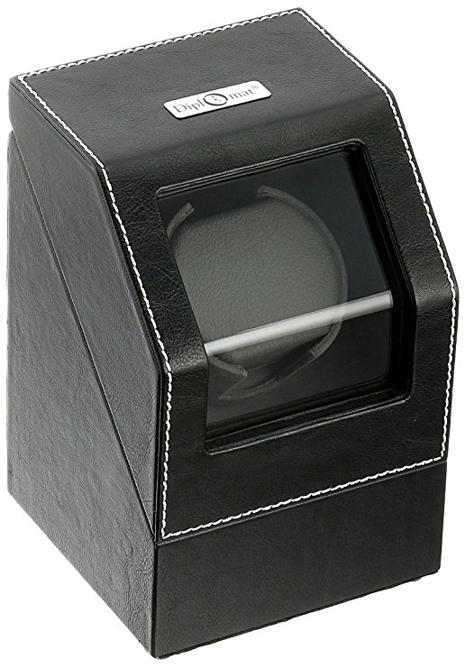 Diplomat 34-501 Battery Powered Leather Synthetic Watch Winder