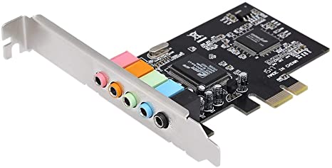 Docooler PCI-E Express 5.1 Sound Card 5 Port Stereo Surround Sound Card for Office