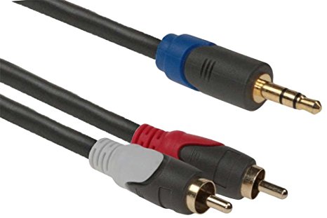 SF Cable 5 Meter 3.5mm to 2 RCA Stereo Audio Cable (16.4ft)