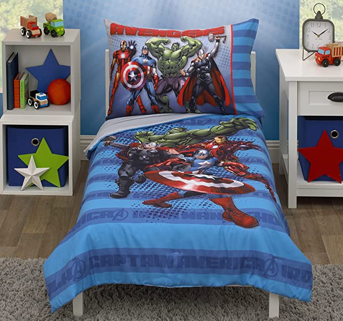Marvel Avengers 4 Piece Toddler Bedding Set