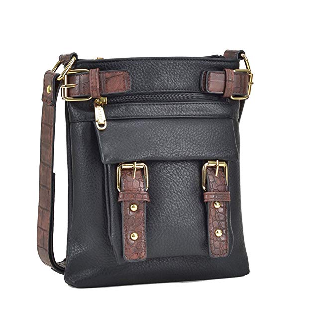 Dasein Top Belted Crossbody Bags for Women Soft Leather Messenger Bag Shoulder Bag Travel Purse