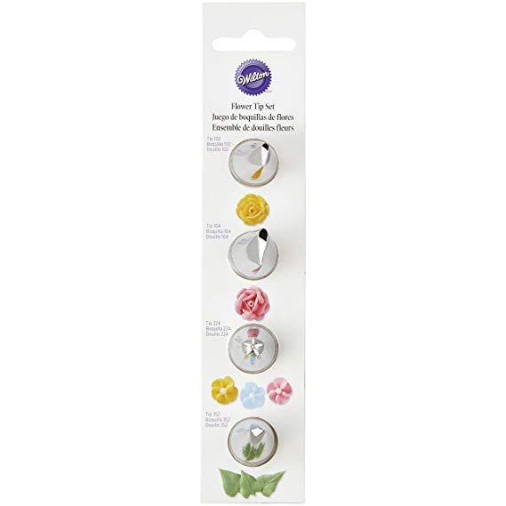 Wilton 418-1702 Flower and Leaf Icing Tip Set