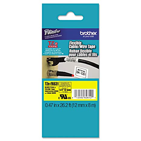 BRTTZEFX631 - Brother TZe Flexible Tape Cartridge for P-Touch Labelers