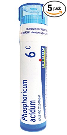 Boiron Phosphoricum Acidum 6C (Pack of 5), Homeopathic Medicine for Concentration