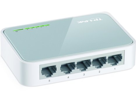 TP-Link TL-SF1005D 5-port 10/100Mbps Desktop Switch, Plug and Play, Up to 60% Power Saving