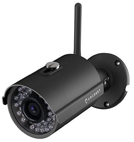 Amcrest ProHD Outdoor 1080P WiFi Wireless IP Security Bullet Camera - IP66 Weatherproof 1080P 1920TVL IP2M-842 Black