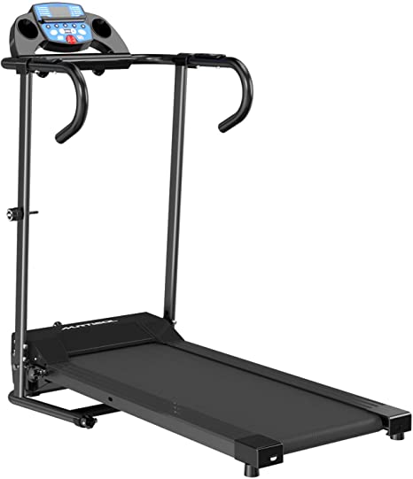Murtisol 1100W/1119W Folding Treadmill Good for Home/Apartment Fitness Compact Electric Running Exercise Machine with Safe Handlebar and LCD Display Easy Control