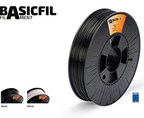 BASICFIL ABS  1.75mm, 500 gr, 3D printing filament , Black