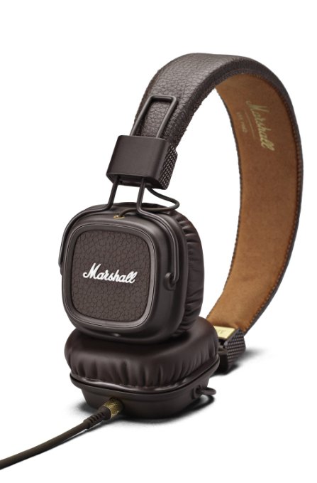 Original Marshall Major 2 On-Ear Headphones- Brown (New Updated Model)